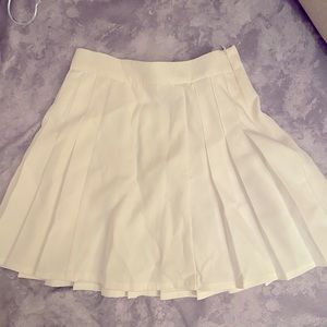 White tennis skirt
